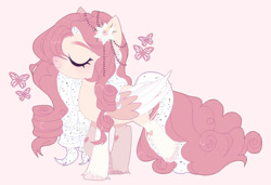 Size: 1024x702 | Tagged: safe, artist:toffeelavender, oc, pegasus, pony, base used, female, mare, simple background, solo