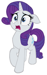 Size: 1280x2041 | Tagged: safe, artist:benpictures1, rarity, pony, unicorn, g4, my little pony: the movie, cute, ears, female, floppy ears, inkscape, mare, raribetes, scared, simple background, solo, transparent background, vector