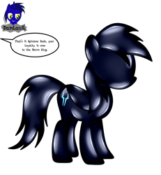 Size: 3840x4154 | Tagged: safe, artist:damlanil, rainbow dash, latex pony, original species, pegasus, pony, g4, my little pony: the movie, bad end, bondage, comic, commission, dialogue, encasement, female, latex, latexified, liquid latex, living latex, mare, no eyes, no face, no mouth, offscreen character, rubber, rubber drone, rubber suit, shiny, show accurate, simple background, solo, speech bubble, storm king's emblem, story, story included, text, transformation, transparent background, vector, wings