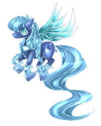 Size: 1200x1500 | Tagged: safe, artist:aquagalaxy, oc, oc only, oc:sapphire crescent, pegasus, pony, simple background, solo, transparent background