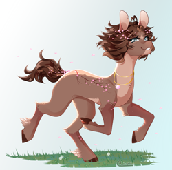 Size: 2525x2492 | Tagged: safe, artist:itsizzybel, oc, earth pony, pony, female, high res, mare, running, solo