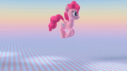 Size: 1920x1080 | Tagged: safe, artist:zgcbrony, pinkie pie, earth pony, pony, 120 fps, 3d, 60 fps, animated, blender, blender cycles, female, loop, perfect loop, pronking, solo, sound, webm