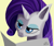 Size: 1463x1235 | Tagged: safe, artist:tazool, rarity, pony, unicorn, g4, bust, female, newspaper, portrait, reading, simple background, solo, unamused