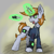 Size: 1704x1688 | Tagged: safe, artist:reddthebat, oc, oc only, oc:littlepip, pony, unicorn, fallout equestria, clothes, ear fluff, eyes open, female, glowing, glowing horn, green eyes, gun, handgun, horn, jumpsuit, magic, mare, pipbuck, revolver, solo, telekinesis, vault suit, weapon