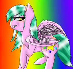 Size: 540x513 | Tagged: safe, artist:kat-the-true-kitkat, oc, oc only, oc:ciel, pegasus, pony, abstract background, pegasus oc, solo, wings