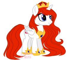 Size: 1068x868 | Tagged: safe, artist:twiliysa, oc, oc only, oc:queen poland, alicorn, pony, nation ponies, poland, ponified, simple background, solo, transparent background