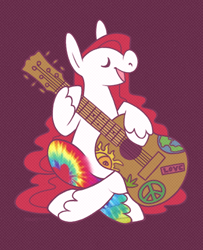 Size: 1800x2222 | Tagged: safe, artist:horseytown, dream drifter, earth pony, pony, g3, guitar, musical instrument, solo