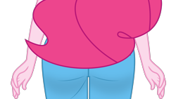 Size: 3000x1687 | Tagged: safe, artist:keronianniroro, pinkie pie, human, equestria girls, g4, ass, balloonbutt, butt, butt only, camp everfree outfits, clothes, shorts, simple background, solo, transparent background, vector