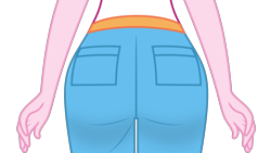 Size: 3000x1687 | Tagged: safe, artist:keronianniroro, pinkie pie, human, equestria girls, g4, ass, balloonbutt, butt, butt only, camp everfree outfits, clothes, shorts, simple background, solo, transparent background, vector