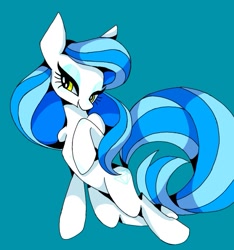 Size: 747x797 | Tagged: safe, artist:stacy_165cut, oc, oc only, earth pony, pony, blue eyes, earth pony oc, female, mare, raised hoof, simple background, solo