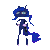 Size: 600x600 | Tagged: safe, artist:unoriginalcharacterpleasesteal, princess luna, alicorn, semi-anthro, g4, alternate hairstyle, animated, arm hooves, dancing, female, gif, hoof on hip, hoof shoes, mare, meme, peytral, ponytail, simple background, smiling, solo, transparent background