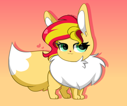 Size: 3096x2604 | Tagged: safe, artist:kittyrosie, part of a set, sunset shimmer, eevee, equestria girls, cute, pokefied, pokémon, shimmerbetes