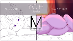 Size: 7680x4320 | Tagged: safe, artist:maximus, twilight sparkle, alicorn, pony, semi-anthro, g4, absurd resolution, bed, bedroom eyes, commission, looking at you, on bed, solo, thighs, thunder thighs, twilight sparkle (alicorn), wide hips, your character here