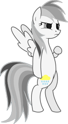 Size: 932x1685 | Tagged: safe, artist:josephlu2021, oc, oc only, oc:gray awesome dash, pegasus, pony, angry, annoyed, bipedal, frustrated, pegasus oc, pony oc, simple background, solo, spread wings, transparent background, upset, wings