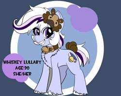 Size: 3800x3000 | Tagged: safe, artist:brainiac, oc, oc:whiskey lullaby, bidoof, cat, cat pony, original species, pony, collar, colored, female, flat colors, high res, mare, mask, pokémon, reference sheet, solo, text, unshorn fetlocks