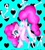 Size: 726x800 | Tagged: safe, artist:stacy_165cut, pinkie pie, earth pony, pony, g4, balloonbutt, blue background, butt, dock, female, heart, heart background, japanese, looking at you, looking back, looking back at you, mare, open mouth, plot, raised hoof, raised leg, simple background, solo, tail, tongue out, underhoof