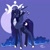 Size: 1588x1587 | Tagged: safe, artist:scarfyace, princess luna, alicorn, pony, g4, alternate design, ear piercing, earring, ethereal mane, hair physics, halo, hooves, jewelry, long hair, long mane, long tail, mane physics, necklace, piercing, redesign, starry mane, tail