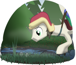 Size: 2070x1761 | Tagged: safe, artist:equestriaexploration, fortune favors, pony, g4, atg 2022, glasses, hat, newbie artist training grounds, solo