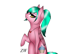 Size: 784x551 | Tagged: safe, artist:kat-the-true-kitkat, oc, oc only, pegasus, pony, female, jewelry, mare, necklace, pegasus oc, raised hoof, simple background, smiling, solo, transparent background, wings