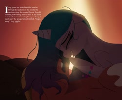 Size: 4096x3382 | Tagged: safe, artist:bearmation, izzy moonbow, sprout cloverleaf, earth pony, pony, unicorn, g5, eyes closed, female, hair in face, high res, izzysprout, male, mare, morning ponies, shipping, stallion, straight, text