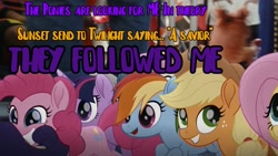 Size: 1280x720 | Tagged: safe, artist:robertsonskywa1, edit, edited screencap, screencap, applejack, fluttershy, pinkie pie, rainbow dash, rarity, twilight sparkle, alicorn, pony, g4, cameo, chip and dale rescue rangers, comments locked down, disney, mane six, obsessed, op can't let go, op is a duck, op needs to stop, theory, twilight sparkle (alicorn)