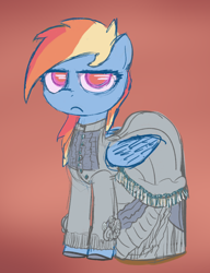 Size: 788x1028 | Tagged: safe, artist:b07sylghy3, rainbow dash, pegasus, pony, g4, atg 2022, clothes, dress, newbie artist training grounds, rainbow dash always dresses in style, solo