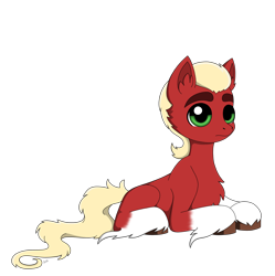 Size: 2000x2012 | Tagged: safe, artist:lucktail, sprout cloverleaf, earth pony, pony, g5, high res, lying down, male, prone, simple background, solo, stallion, transparent background, unshorn fetlocks