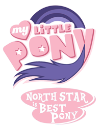 Size: 1024x1290 | Tagged: safe, artist:colgatestudio67, artist:jamescorck, edit, north star (g1), g1, g4, best pony, best pony logo, g1 to g4, generation leap, logo, logo edit, my little pony logo, recolor, simple background, transparent background, vector