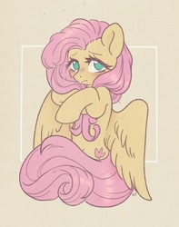 Size: 1110x1410 | Tagged: safe, artist:hawthornss, fluttershy, pegasus, pony, g4, cute, female, mare, no pupils, shyabetes, solo, spread wings, wings
