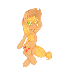 Size: 1307x1440 | Tagged: safe, artist:cartelevision, part of a set, applejack, earth pony, pony, colored pupils, cute, jackabetes, simple background, solo, transparent background