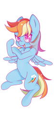 Size: 653x1440 | Tagged: safe, artist:cartelevision, part of a set, rainbow dash, pegasus, pony, backwards cutie mark, colored pupils, simple background, solo, transparent background