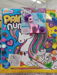 Size: 3000x4000 | Tagged: safe, pipp petals, pegasus, pony, unicorn, g5, my little pony: a new generation, comb, dollar general, gemstones, heart, irl, jewelry, merchandise, my little pony logo, necklace, paint, paintbrush, photo, solo, stars, toy