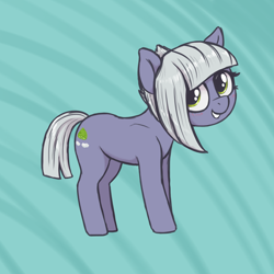 Size: 3000x3000 | Tagged: safe, artist:t72b, limestone pie, earth pony, pony, g4, blushing, cute, female, grin, hair over one eye, high res, limabetes, mare, simple background, smiling, solo, standing, when she smiles