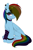 Size: 1982x3000 | Tagged: safe, artist:ask-colorsound, color edit, edit, editor:maonyman, rainbow dash, pegasus, pony, g4, blushing, bracelet, choker, colored, ear piercing, emo, emodash, eyebrows, eyebrows visible through hair, eyeshadow, female, goth, hair over one eye, heart, heartbreak, hoof heart, jewelry, lidded eyes, looking at you, makeup, mare, piercing, simple background, sitting, sock, solo, underhoof, white background