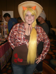 Size: 2121x2828 | Tagged: safe, artist:arp-photography, applejack, human, g4, clothes, cosplay, costume, equestria la, equestria la 2013, high res, irl, irl human, photo