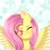 Size: 2045x2045 | Tagged: safe, artist:galaxy swirl, fluttershy, pegasus, pony, g4, blushing, bust, colored eyebrows, cute, daaaaaaaaaaaw, ear fluff, eyebrows, eyes closed, female, high res, mare, portrait, shyabetes, smiling, solo, spread wings, wings