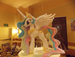 Size: 2828x2121 | Tagged: dead source, safe, artist:arp-photography, princess celestia, alicorn, pony, g4, babscon, babscon 2014, high res, irl, photo, plushie