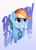 Size: 2500x3500 | Tagged: safe, artist:fadlihalimns, rainbow dash, pegasus, pony, g4, high res, solo