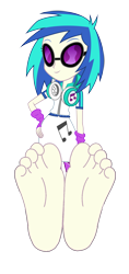 Size: 3993x8450 | Tagged: safe, artist:masem, dj pon-3, vinyl scratch, human, equestria girls, g4, my little pony equestria girls: rainbow rocks, barefoot, base used, feet, female, fetish, foot fetish, foot focus, headphones, simple background, soles, solo, toes, transparent background, vector