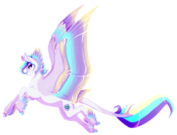 Size: 3115x2375 | Tagged: safe, artist:oneiria-fylakas, oc, oc:geod eros, pegasus, pony, colored wings, high res, multicolored wings, simple background, solo, transparent background, wings