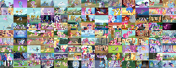 Size: 8000x3115 | Tagged: safe, edit, edited screencap, screencap, all aboard, angel bunny, apple bloom, applejack, aura (g4), berry punch, berryshine, big macintosh, blewgrass, bon bon, brick house, brolly, caboose, carrot top, chance-a-lot, cheerilee, cherry berry, cloud kicker, cool star, cozy glow, creme brulee, daisy jo, derpy hooves, diamond tiara, discord, dizzy twister, dj pon-3, doctor fauna, duchess of maretonia, dusty pages, emerald green, fiddlesticks, first base, flitter, fluttershy, golden harvest, granny smith, green gem, grogar, helia, king sombra, lemon hearts, lightning bolt, linky, lord tirek, lucky breaks, lucky clover, lucy packard, luster dawn, maud pie, meadow song, merry may, minuette, mr. greenhooves, ms. harshwhinny, neigh sayer, neighbuchadnezzar, octavia melody, opalescence, orange swirl, owlowiscious, parasol, pinkie pie, pipsqueak, pitch perfect, pokey pierce, polo play, pound cake, prince blueblood, princess cadance, princess celestia, princess luna, pumpkin cake, queen chrysalis, rainbow dash, rainbow stars, rainbow swoop, rarity, sassaflash, scootaloo, sea swirl, seafoam, shady daze, shining armor, shoeshine, silver script, silver spoon, smolder, snails, snips, spectrum, spike, star hunter, starburst (character), starlight glimmer, stormfeather, sunshower raindrops, super funk, sweetie belle, sweetie drops, thorn (g4), thunderclap, thunderlane, tough break, tree of harmony, trixie, twilight sparkle, twinkleshine, twist, vinyl scratch, warm front, white lightning, whitewash, yona, alicorn, bat pony, breezie, changeling, diamond dog, dragon, griffon, pony, yak, zebra, 2 4 6 greaaat, a bird in the hoof, a canterlot wedding, a dog and pony show, a friend in deed, a horse shoe-in, a trivial pursuit, apple family reunion, applebuck season, baby cakes, bats!, between dark and dawn, boast busters, bridle gossip, call of the cutie, castle mane-ia, common ground, daring don't, daring doubt, dragon dropped, dragon quest, dragonshy, equestria games (episode), fall weather friends, family appreciation day, feeling pinkie keen, filli vanilli, flight to the finish, for whom the sweetie belle toils, frenemies (episode), friendship is magic, g4, games ponies play, going to seed, green isn't your color, griffon the brush off, growing up is hard to do, hearth's warming eve (episode), hearts and hooves day (episode), hurricane fluttershy, inspiration manifestation, it ain't easy being breezies, it's about time, just for sidekicks, keep calm and flutter on, leap of faith, lesson zero, look before you sleep, luna eclipsed, magic duel, magical mystery cure, maud pie (episode), may the best pet win, mmmystery on the friendship express, one bad apple, over a barrel, owl's well that ends well, party of one, pinkie apple pie, pinkie pride, ponyville confidential, princess twilight sparkle (episode), putting your hoof down, rainbow falls, rarity takes manehattan, read it and weep, season 1, season 2, season 3, season 4, season 9, secret of my excess, she talks to angel, she's all yak, simple ways, sisterhooves social, sleepless in ponyville, somepony to watch over me, sonic rainboom (episode), sparkle's seven, spike at your service, stare master, student counsel, suited for success, swarm of the century, sweet and elite, sweet and smoky, testing testing 1-2-3, the beginning of the end, the best night ever, the big mac question, the crystal empire, the cutie mark chronicles, the cutie pox, the ending of the end, the last crusade, the last laugh, the last problem, the last roundup, the mysterious mare do well, the point of no return, the return of harmony, the show stoppers, the summer sun setback, the super speedy cider squeezy 6000, the ticket master, three's a crowd, too many pinkie pies, trade ya!, twilight time, twilight's kingdom, uprooted, what about discord?, winter wrap up, wonderbolts academy, alicornified, amy keating rogers, apple family member, butt, canterlot castle, carousel boutique, chris savino, coach rainbow dash, collage, cozycorn, cutie mark crusaders, dave polsky, dave rapp, ed valentine, element of generosity, element of honesty, element of kindness, element of laughter, element of loyalty, element of magic, elements of harmony, g.m. berrow, glimmer glutes, hulu, jayson thiessen, jim miller, josh haber, las pegasus resident, m.a. larson, mane six, manehattan, meghan mccarthy, mike vogel, natasha levinger, netflix, nick confalone, nicole dubuc, older, older twilight, older twilight sparkle (alicorn), ponyville, power ponies, princess twilight 2.0, race swap, ragtime, rainbutt dash, royal guard, screencap collage, twibutt, twilight sparkle (alicorn), ultimate chrysalis, unnamed character, unnamed pony, wall of tags