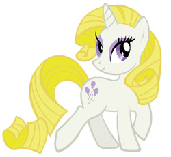 Size: 652x600 | Tagged: safe, artist:durpy, rarity, surprise, pony, unicorn, g1, g4, balloon, eyeshadow, female, g1 to g4, generation leap, horn, makeup, mare, recolor, simple background, smiling, white background