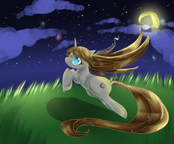 Size: 1200x1000 | Tagged: safe, artist:aquagalaxy, oc, oc only, alicorn, pony, leaping, night, solo