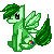 Size: 50x50 | Tagged: safe, alternate version, artist:aquagalaxy, oc, oc only, pegasus, pony, icon, pixel art, simple background, sitting, solo, transparent background