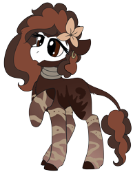 Size: 2320x3000 | Tagged: safe, artist:brainiac, oc, oc only, okapi, high res, requested art, simple background, solo, transparent background