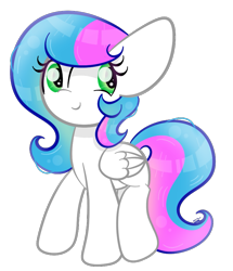 Size: 771x896 | Tagged: safe, artist:sugarcloud12, oc, oc only, oc:sugar cloud, pegasus, pony, female, mare, pegasus oc, raised hoof, simple background, smiling, solo, transparent background