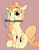 Size: 1574x2030 | Tagged: safe, artist:luxsimx, oc, oc only, oc:shortround, earth pony, pony, brown background, earth pony oc, female, looking at you, mare, mouth hold, pickaxe, simple background, sitting, smiling, smiling at you, solo