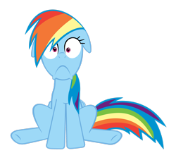 Size: 2569x2335 | Tagged: safe, artist:smlahyee, rainbow dash, pegasus, pony, g4, female, high res, mare, rainbow dash is best facemaker, simple background, solo, transparent background, vector