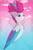 Size: 1400x2100 | Tagged: safe, artist:xeniusfms, zipp storm, pegasus, pony, g5, bust, cloud, colored wings, eyebrows, female, looking at you, mare, multicolored wings, signature, smiling, smiling at you, solo, wings