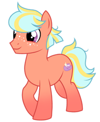 Size: 1280x1565 | Tagged: safe, artist:dilfistic, oc, oc only, earth pony, pony, earth pony oc, freckles, male, simple background, smiling, solo, stallion, transparent background